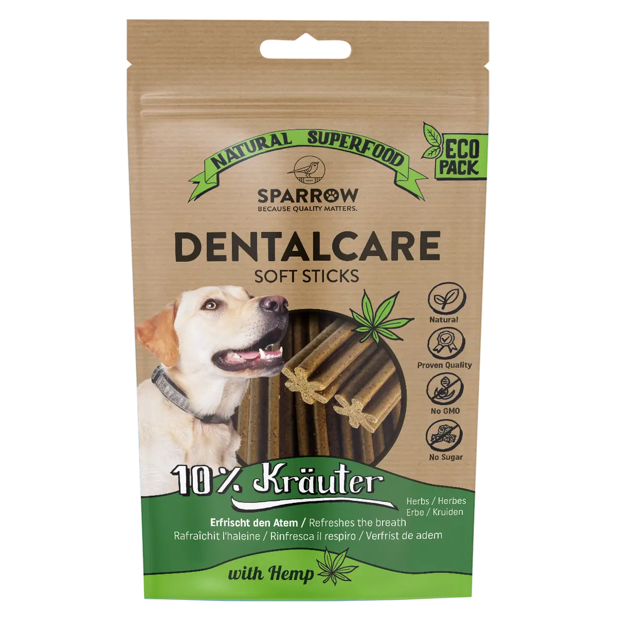 Sparrow Dog DentalCare Sticks Snack 154g bei Futter24