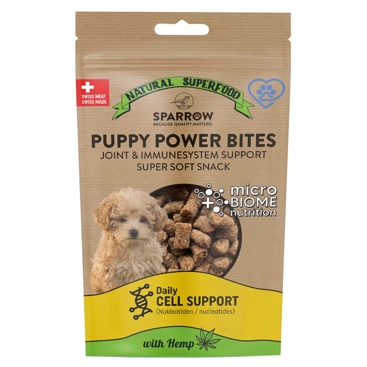 Sparrow Dog Puppy Power Bites Snack 150g bei Futter24