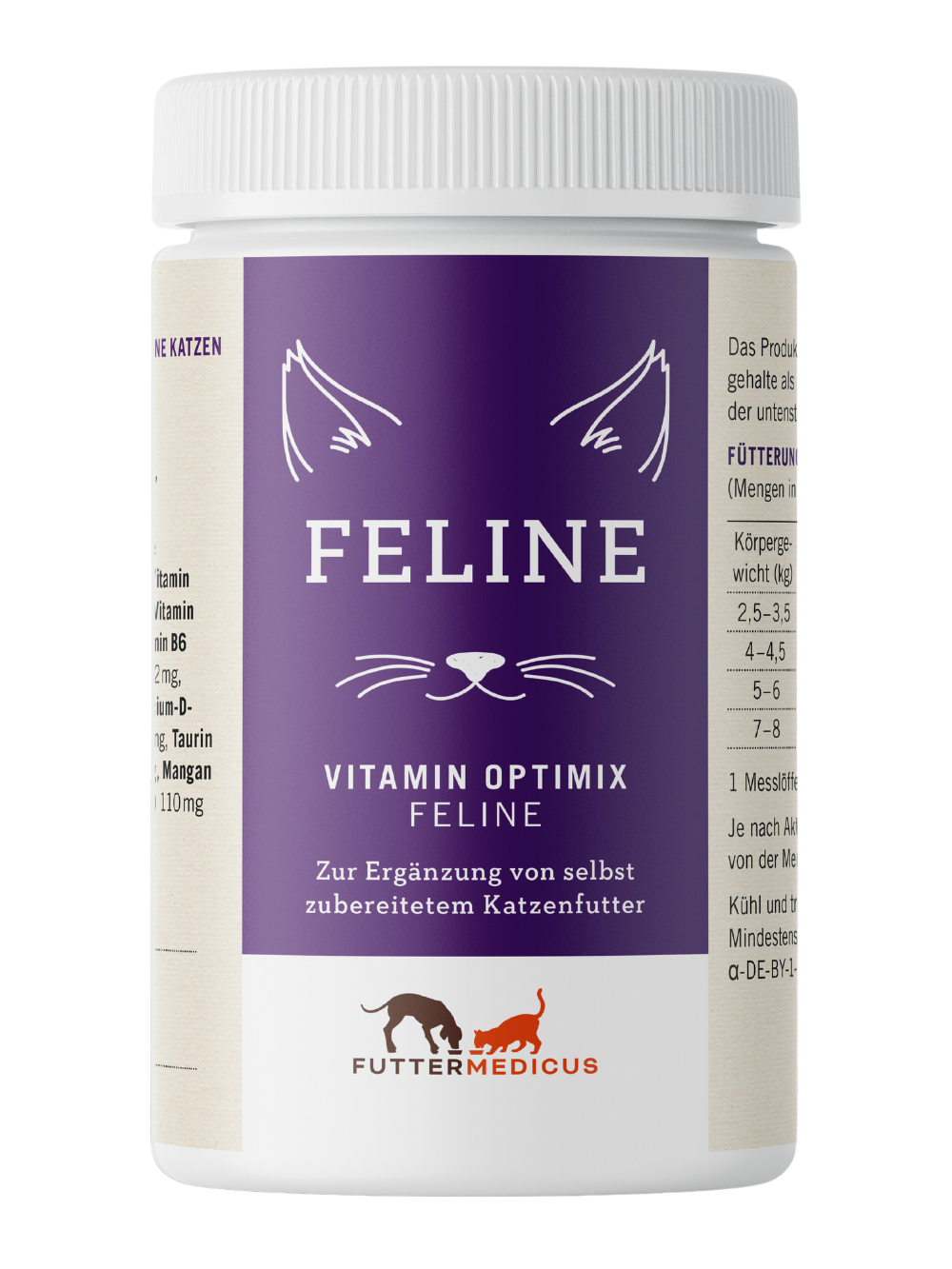 Vitamin Optimix Feline Ergänzungsfuttermittel für Katzen 150g bei Futter24