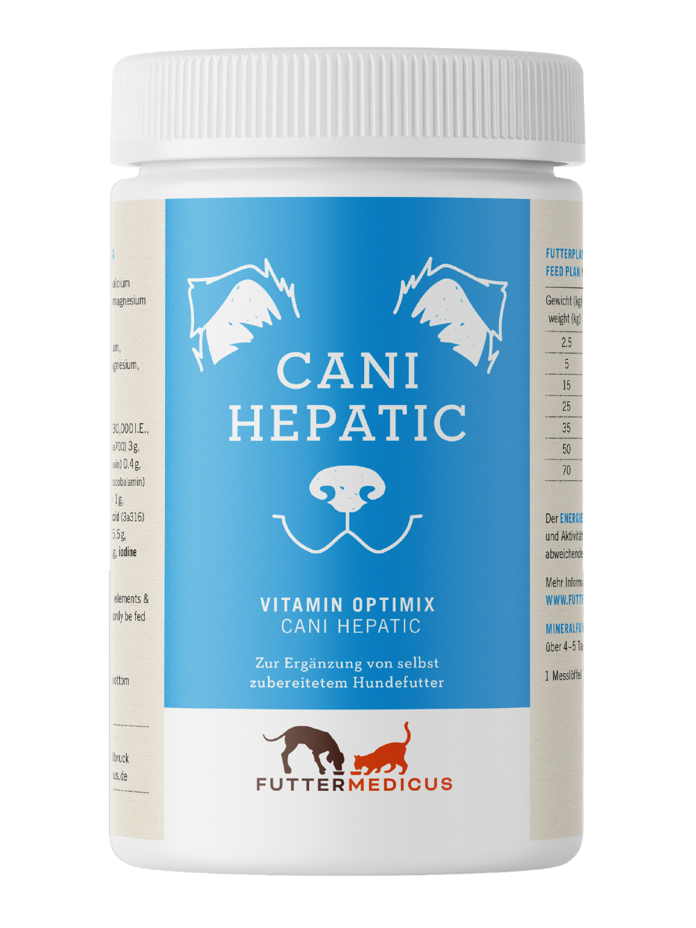 Vitamin Optimix Cani Hepatic Ergänzungsfuttermittel bei Futter24