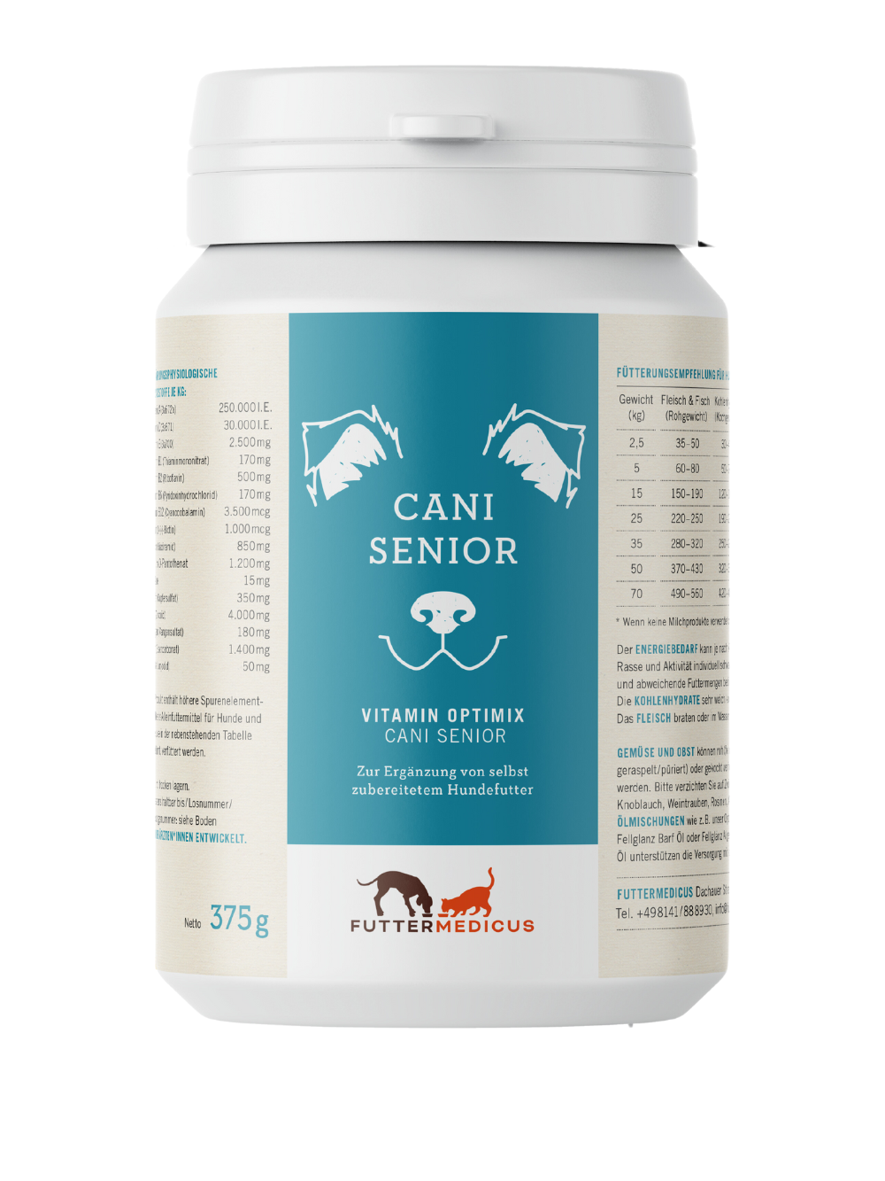 Vitamin Optimix Cani Senior 375g bei Futter24