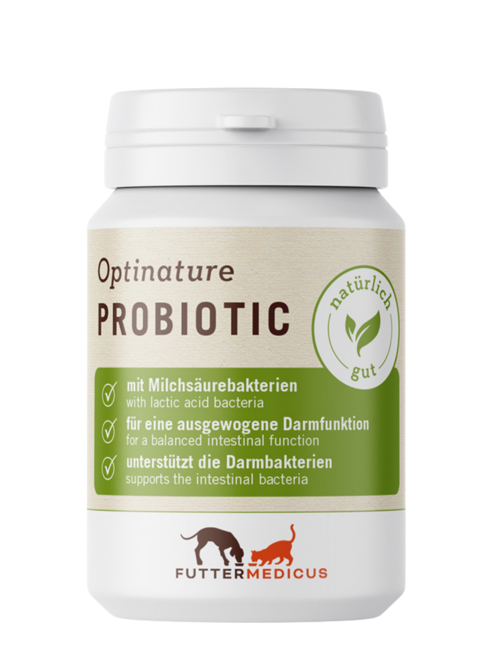 Optinature Probiotic 120 Kapseln Ergänzungsfuttermittel bei Futter24