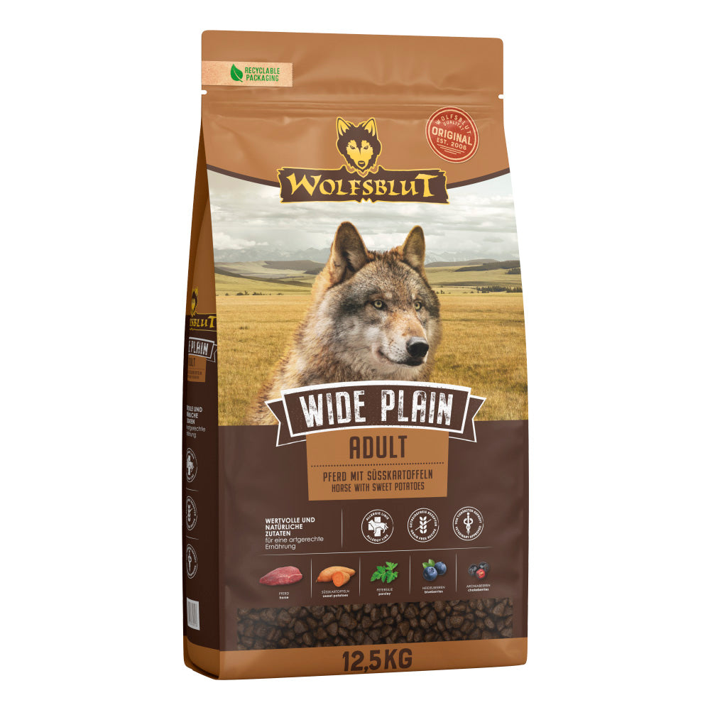 Wolfsblut Wide Plain Adult Hundefutter mit Pferd bei Futter24