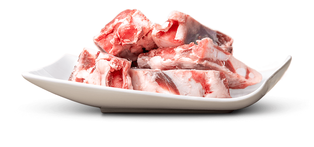 BARF Kalbsbrustbein geschnitten 1kg für Hunde bei Futter24