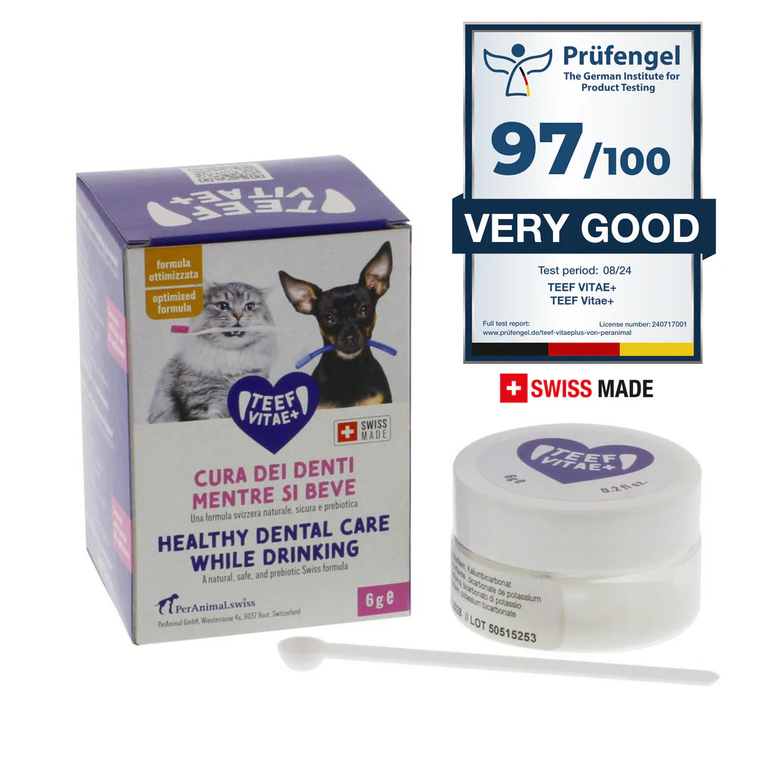 TEEF VitaePlus Zahnpflege Ergänzung für Hunde und Katzen bei Futter24