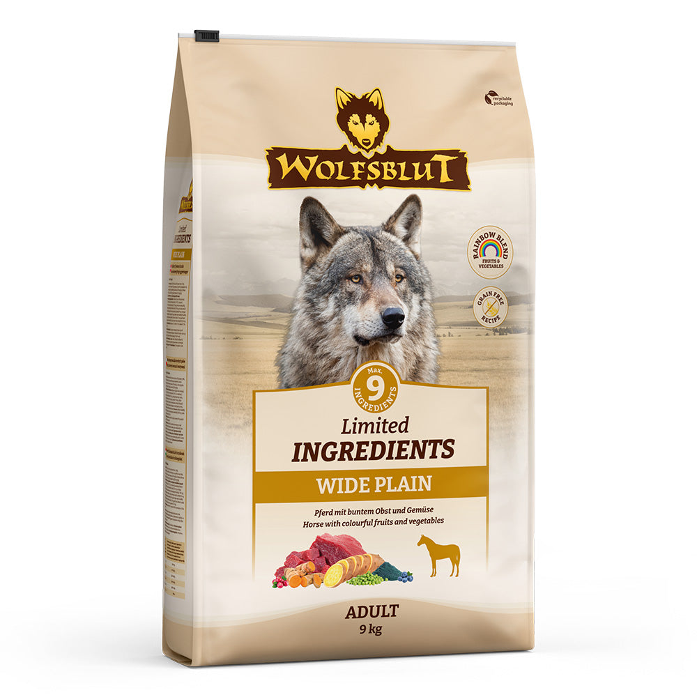 Wolfsblut Limited Ingredients Wide Plain Hundefutter mit Pferd und Süsskartoffel bei Futter24