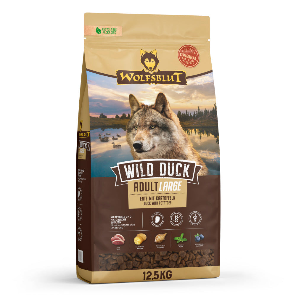 Wolfsblut Wild Duck Large Breed Hundefutter 12.5 kg bei Futter24