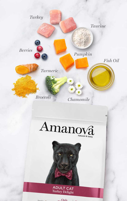 Amanova Turkey Delight Katzenfutter mit Truthahn bei Futter24