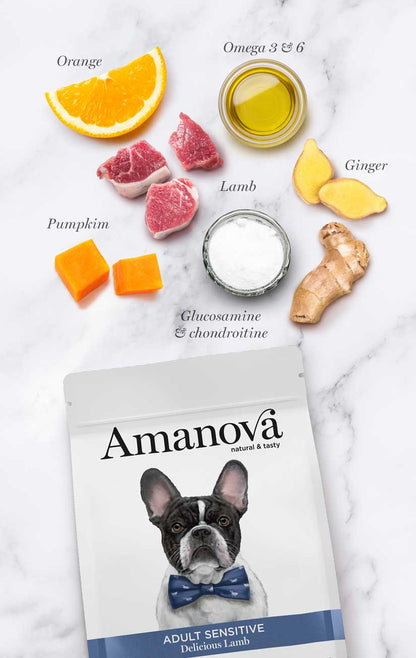Amanova Adult Sensitive Delicious Lamb Hundefutter mit Lamm bei Futter24