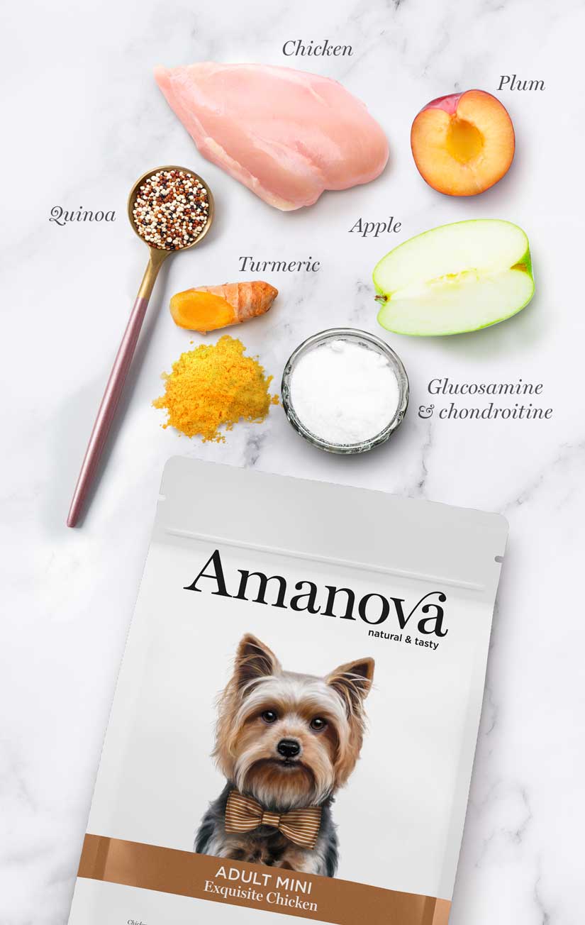 Amanova Adult Mini Exquisite Chicken Hundefutter mit Huhn bei Futter24