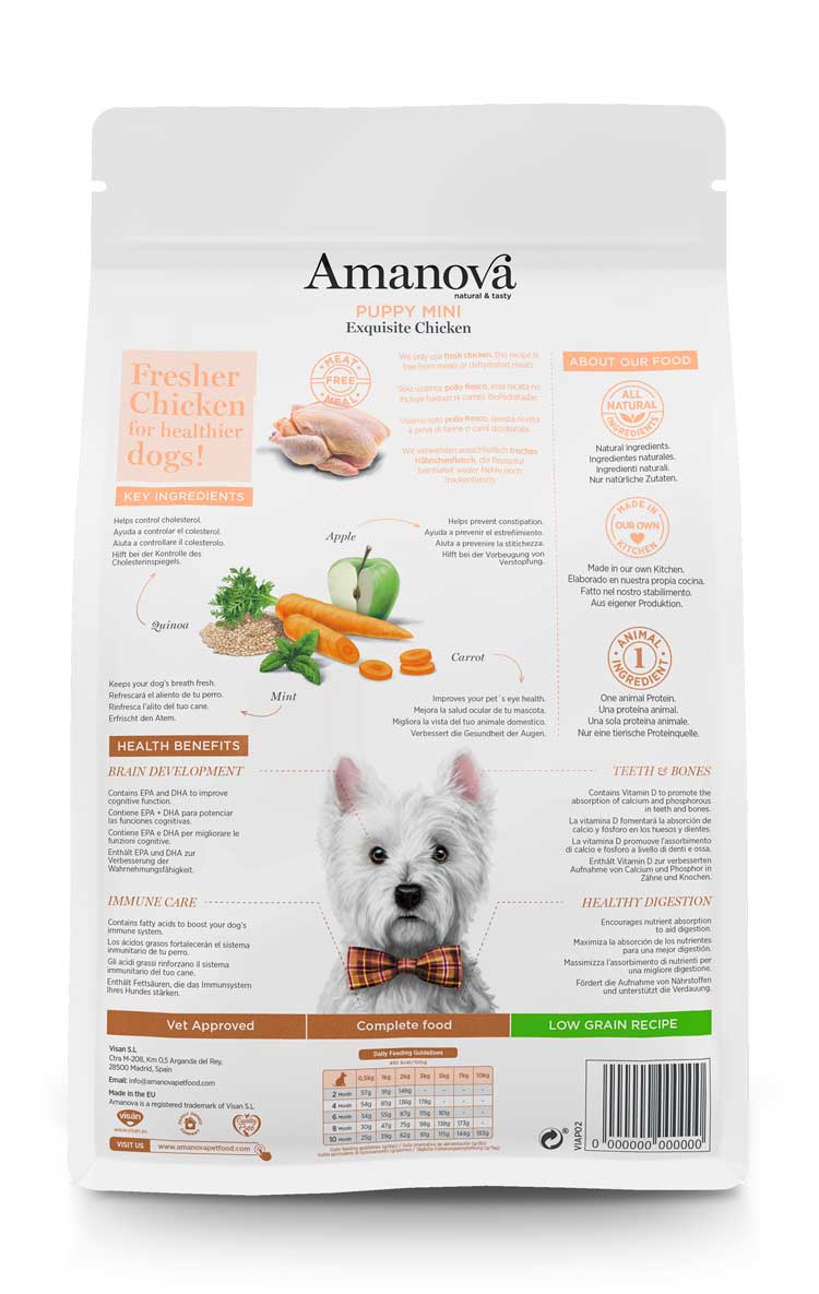 Amanova Puppy Mini Exquisite Chicken Welpenfutter mit Huhn bei Futter24