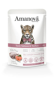 Amanova Tasty Salmon und Turkey Katzen-Nassfutter mit Lachs und Truthahn bei Futter24