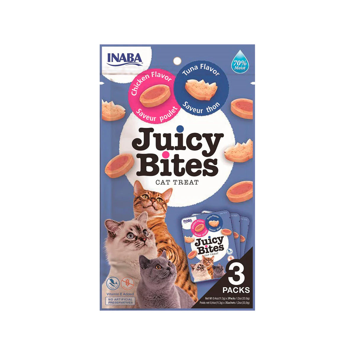 Juicy Bites Huhn und Thunfisch Katzensnack bei Futter24