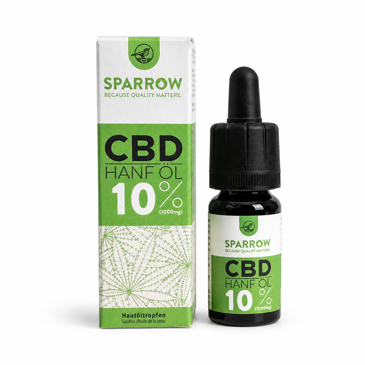 Sparrow Hanföl 10 Prozent mit CBD 10 ml bei Futter24