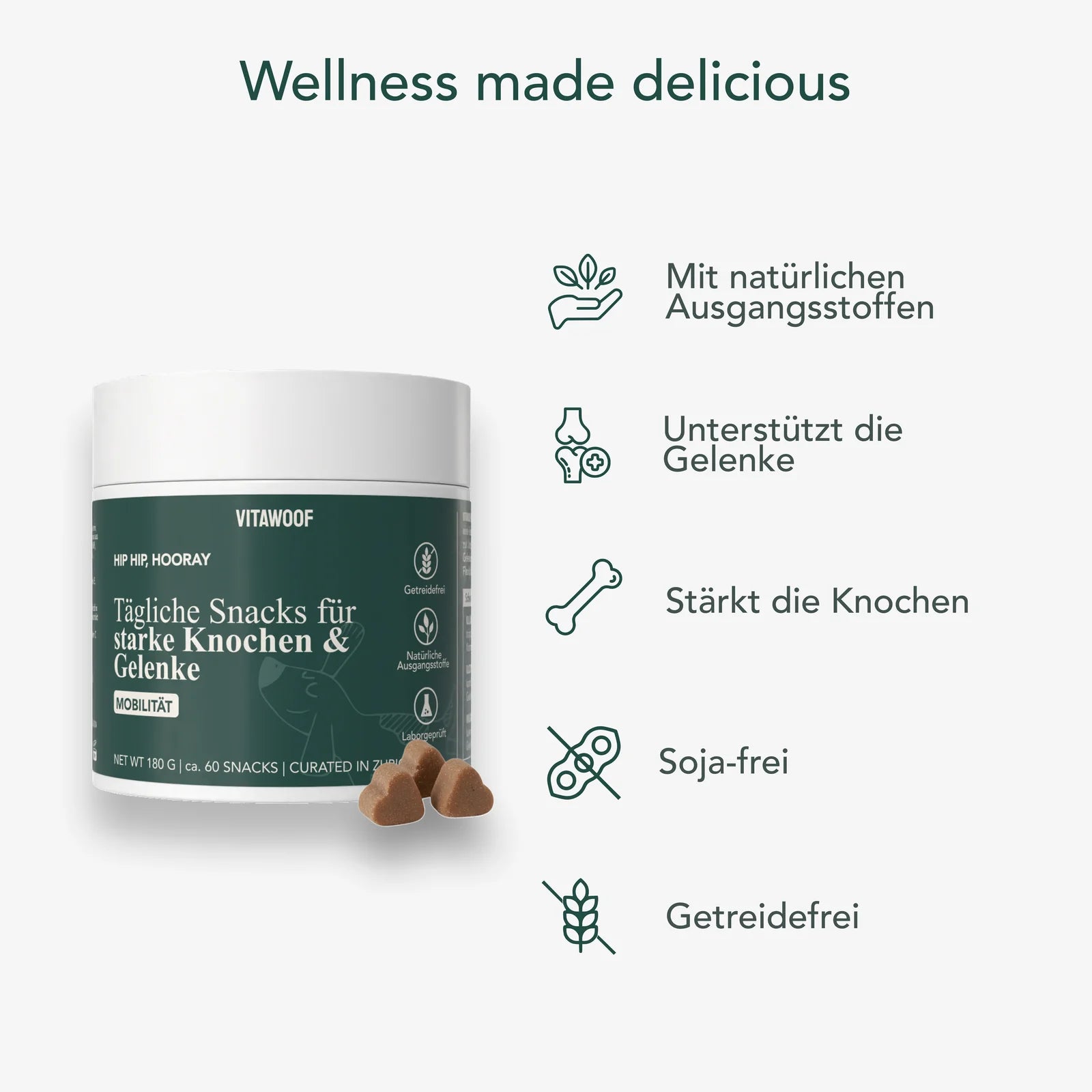 VITAWOOF Hip Hip Hooray Snack für Hunde bei Futter24