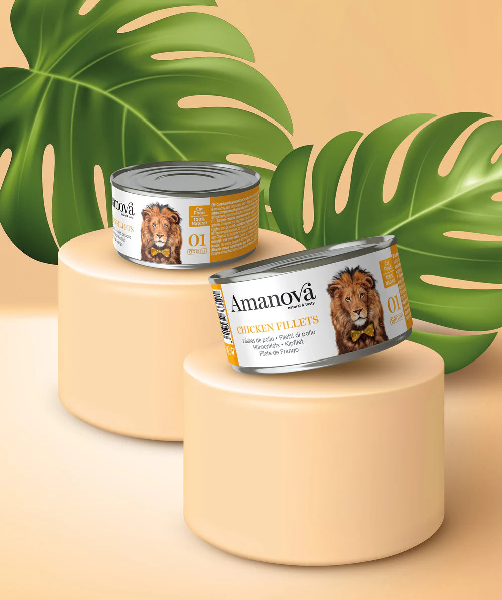 Amanova Chicken Fillets Katzen-Nassfutter mit Huhn bei Futter24