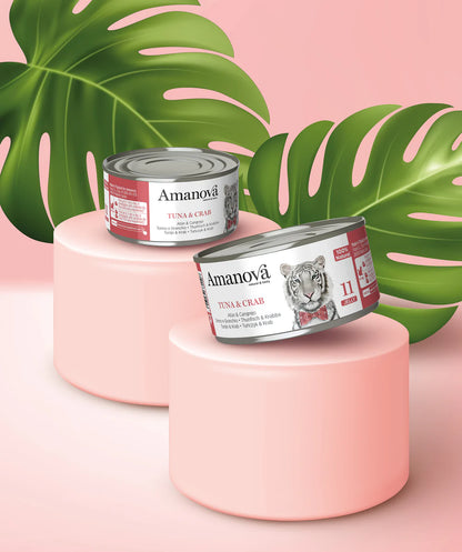 Amanova Tuna und Crab Katzen-Nassfutter mit Thunfisch und Krabbe bei Futter24