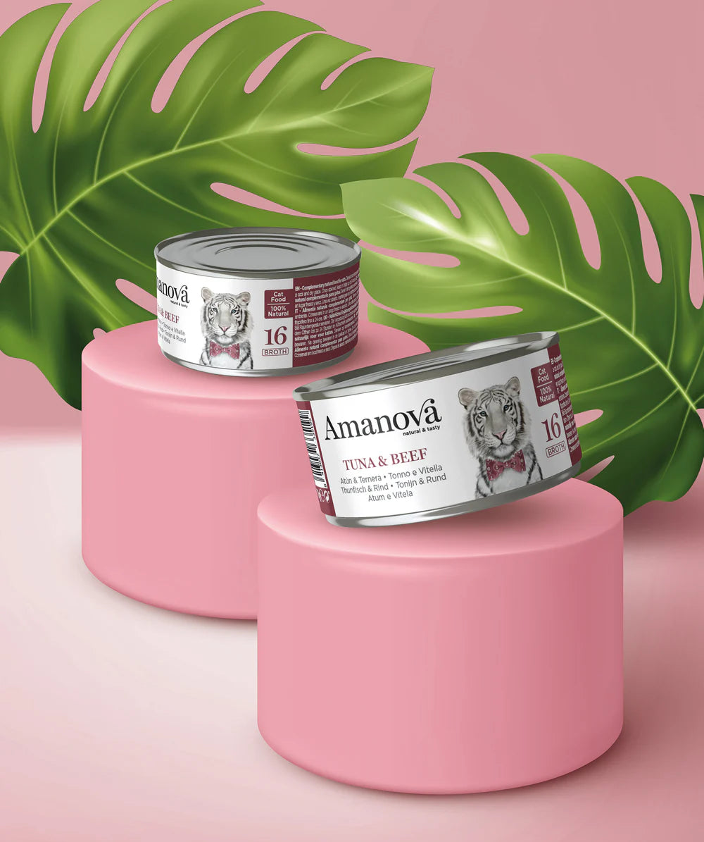 Amanova Tuna und Beef Katzen-Nassfutter mit Thunfisch und Rind bei Futter24