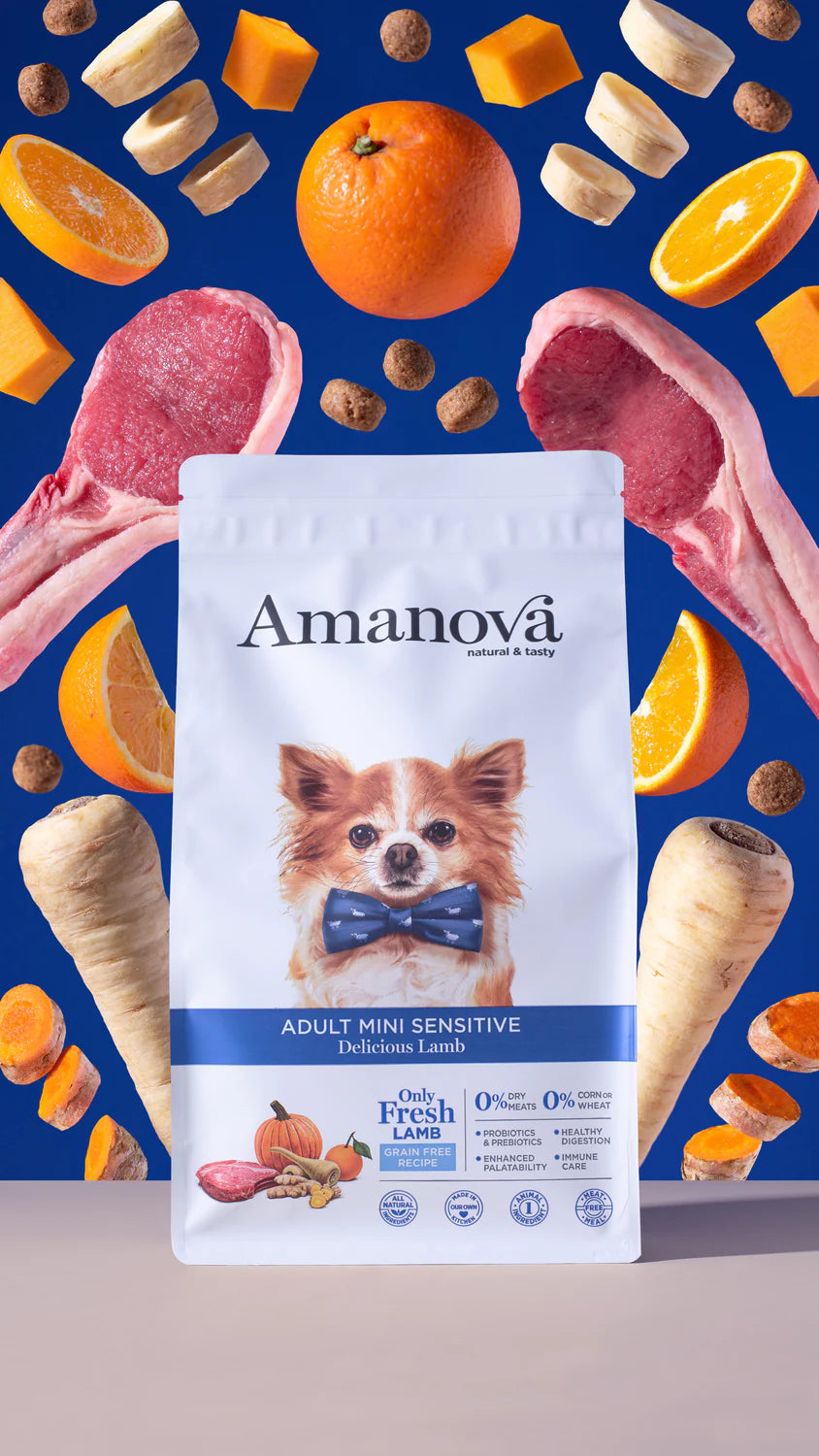 Amanova Adult Mini Sensitive Delicious Lamb Hundefutter mit Lamm bei Futter24