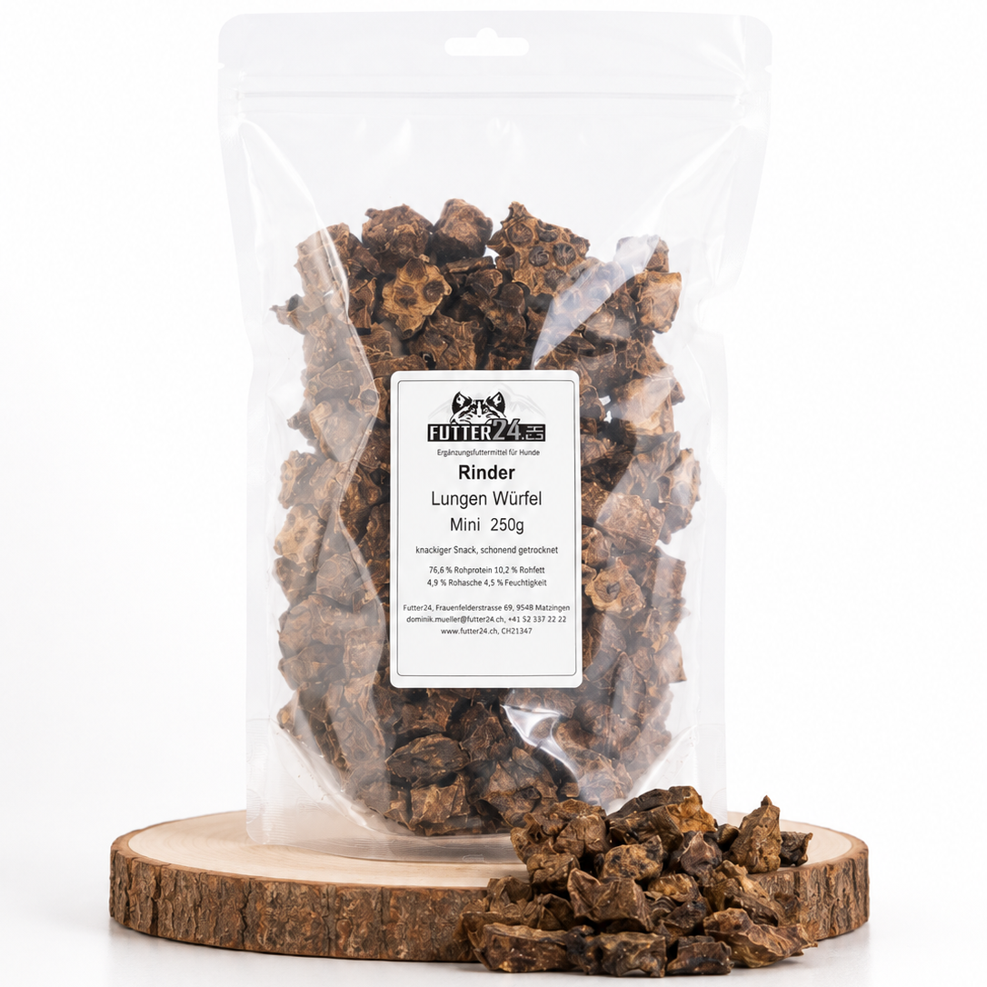 Futter24 Rinder Lungen Würfel Mini Hundesnack bei Futter24