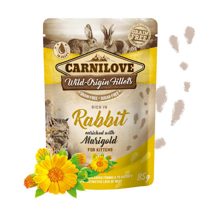 Carnilove Kitten Pouch Ragout Kaninchen Katzenfutter 85g bei Futter24