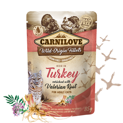 Carnilove Truthahn mit Baldrian Katzen-Nassfutter 85g bei Futter24