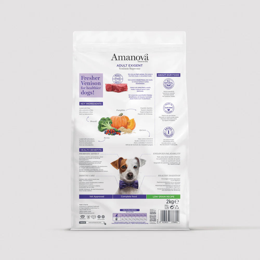 Amanova Adult Exigent Venison Supreme Wild Hundefutter bei Futter24