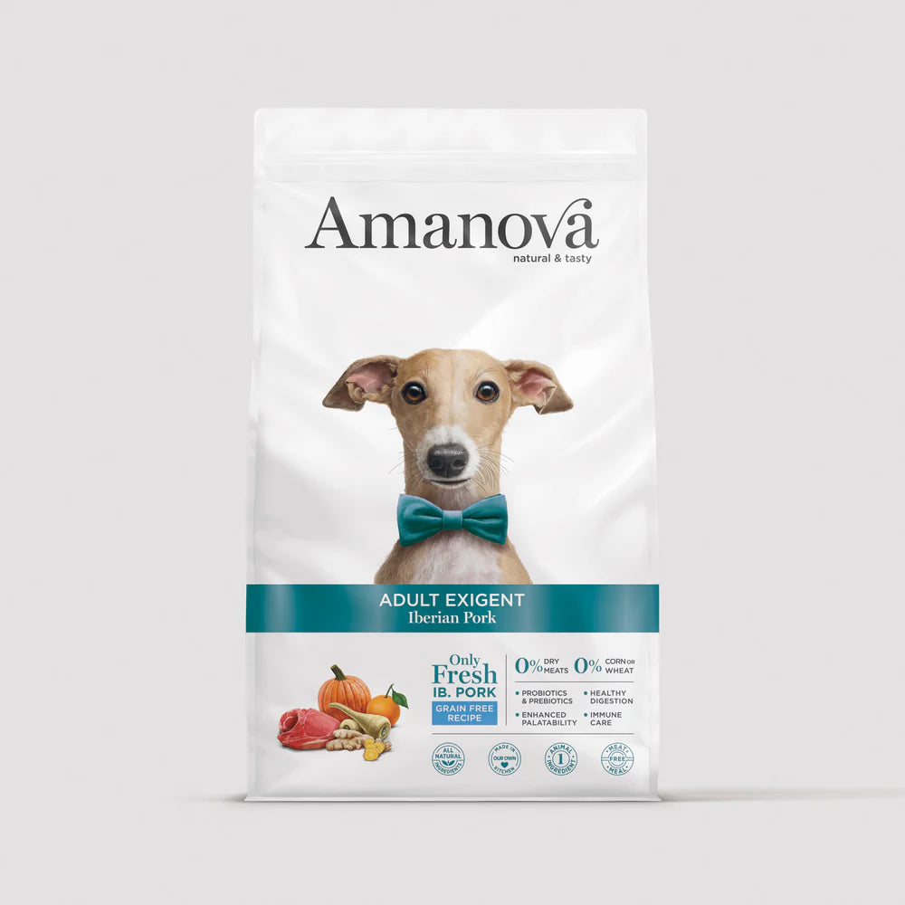 Amanova Adult Exigent Iberian Pork Hundefutter mit iberischem Schwein bei Futter24