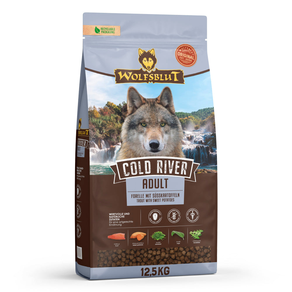 Wolfsblut Cold River Adult Hundefutter mit Forelle bei Futter24
