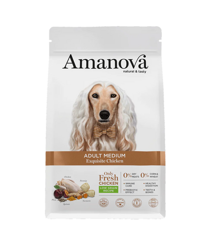 Amanova Adult Medium Exquisite Chicken Hundefutter mit Huhn bei Futter24