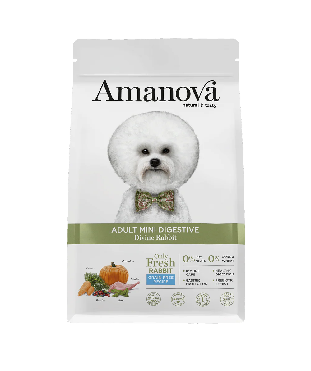 Amanova Adult Mini Digestive Divine Rabbit Hundefutter mit Kaninchen bei Futter24