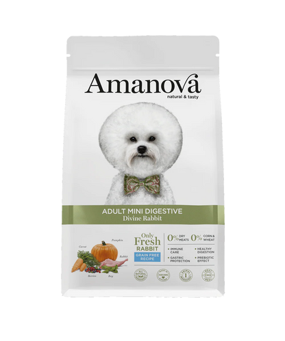 Amanova Adult Mini Digestive Divine Rabbit Hundefutter mit Kaninchen bei Futter24