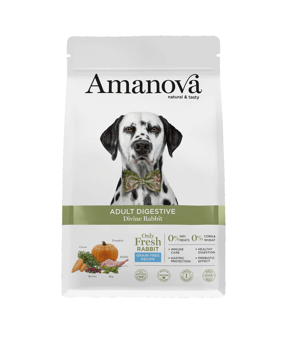 Amanova Adult Digestive Divine Rabbit Hundefutter mit Kaninchen bei Futter24