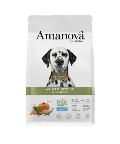 Amanova Adult Digestive Divine Rabbit Hundefutter mit Kaninchen bei Futter24
