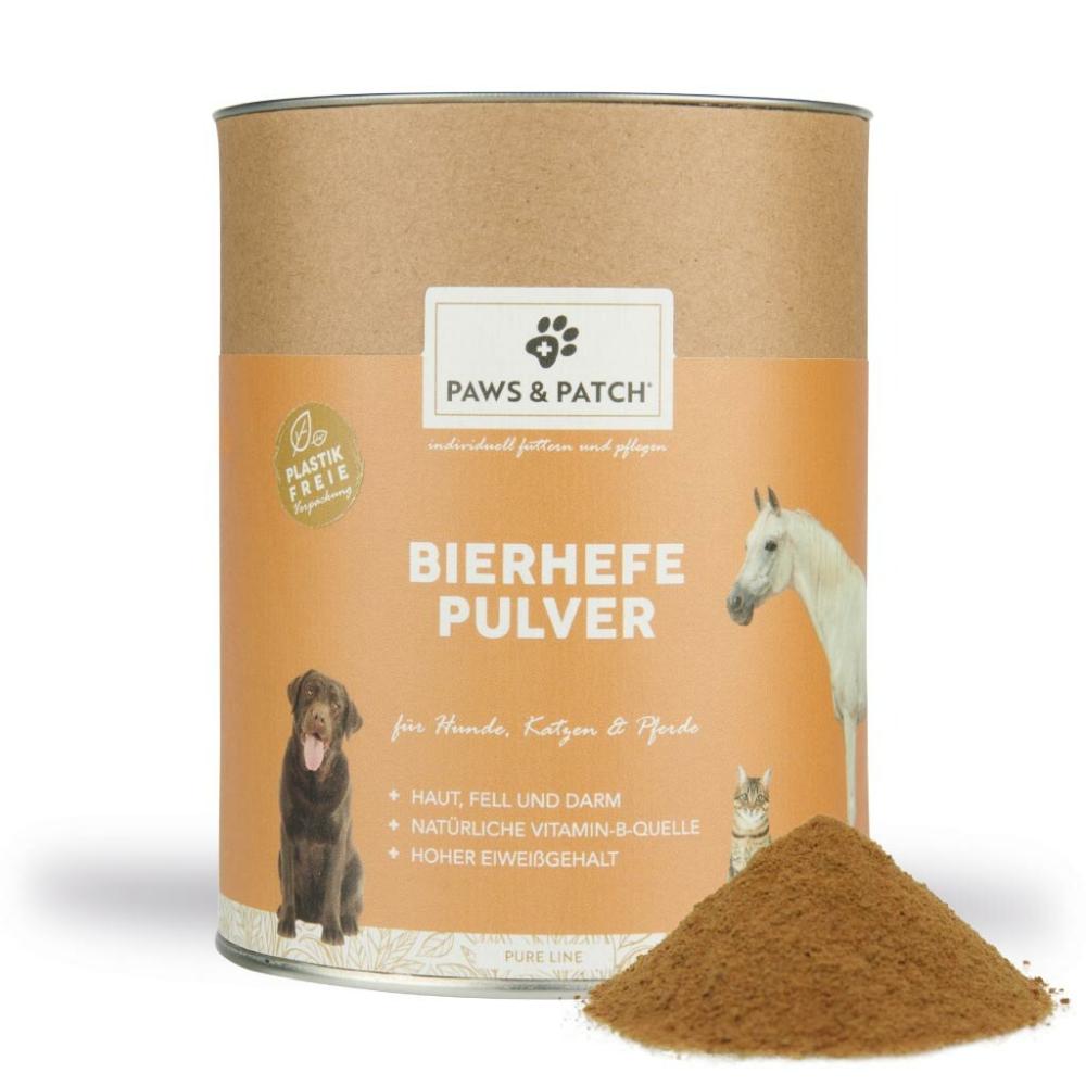 Paws and Patch Bierhefe Pulver für Hunde Katzen Pferde bei Futter24