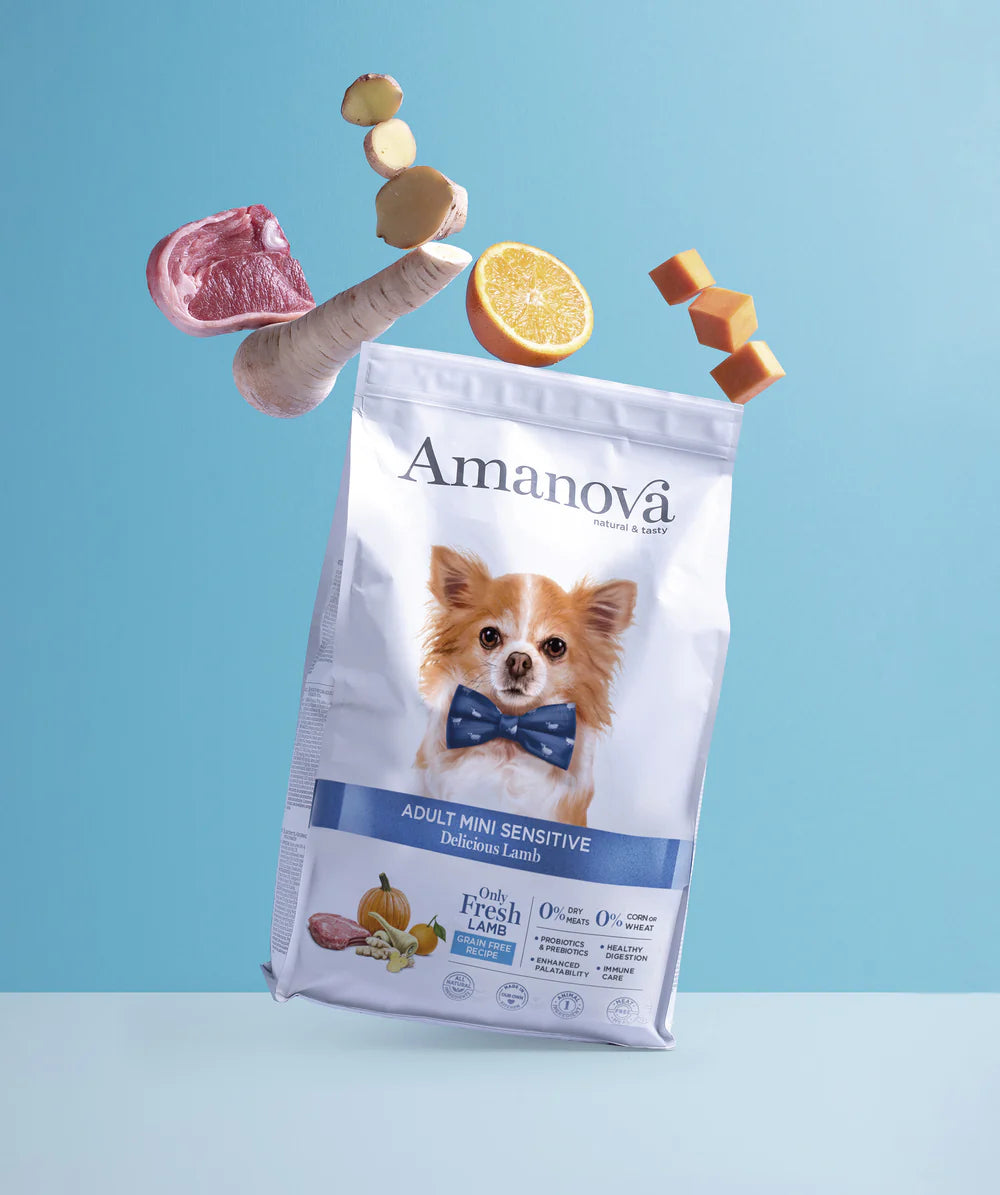 Amanova Adult Mini Sensitive Delicious Lamb Hundefutter mit Lamm bei Futter24