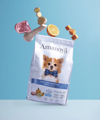 Amanova Adult Mini Sensitive Delicious Lamb Hundefutter mit Lamm bei Futter24