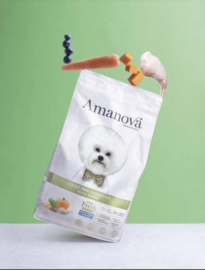Amanova Adult Mini Digestive Divine Rabbit Hundefutter mit Kaninchen bei Futter24