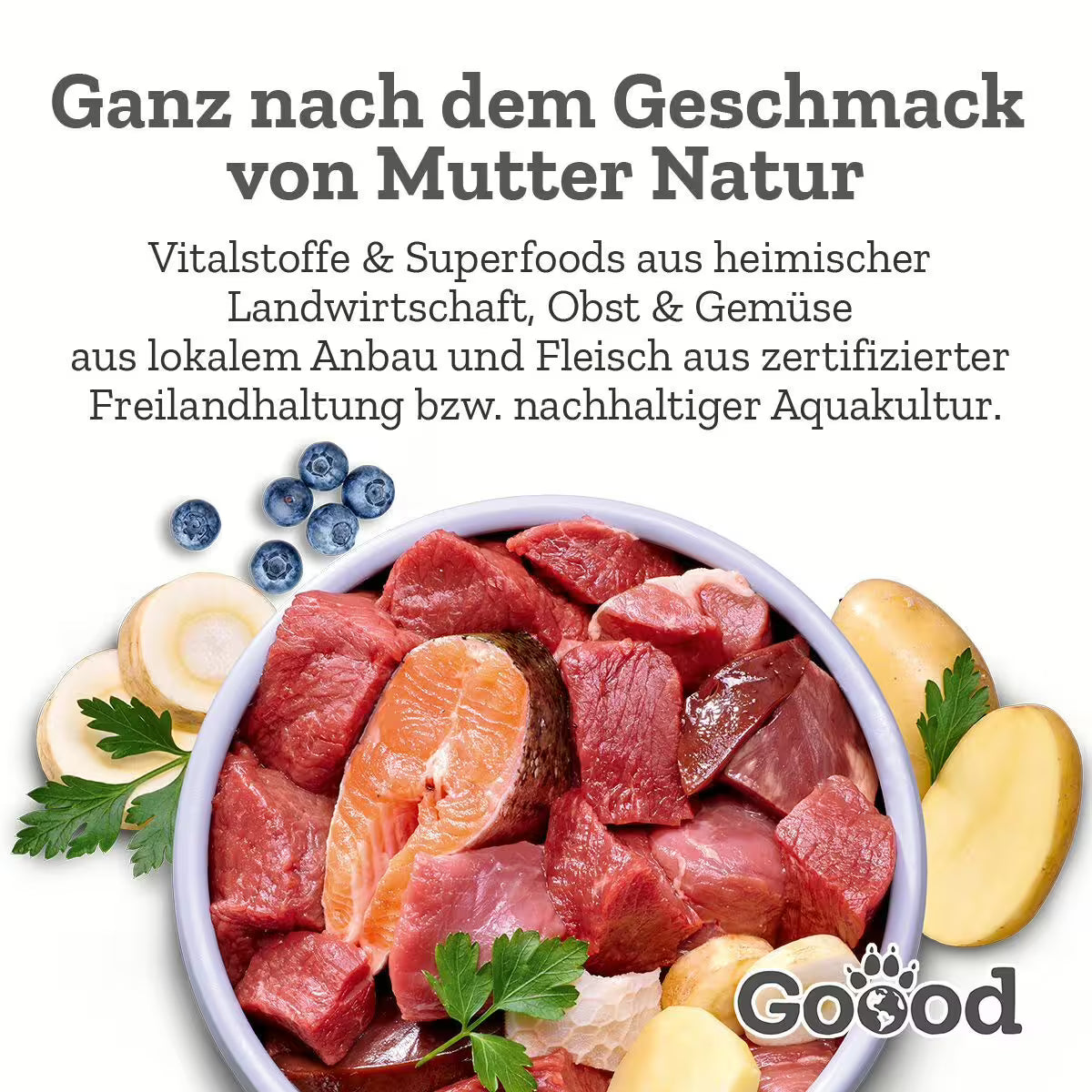 GOOOD Junior Nassfutter Lamm und Forelle bei Futter24