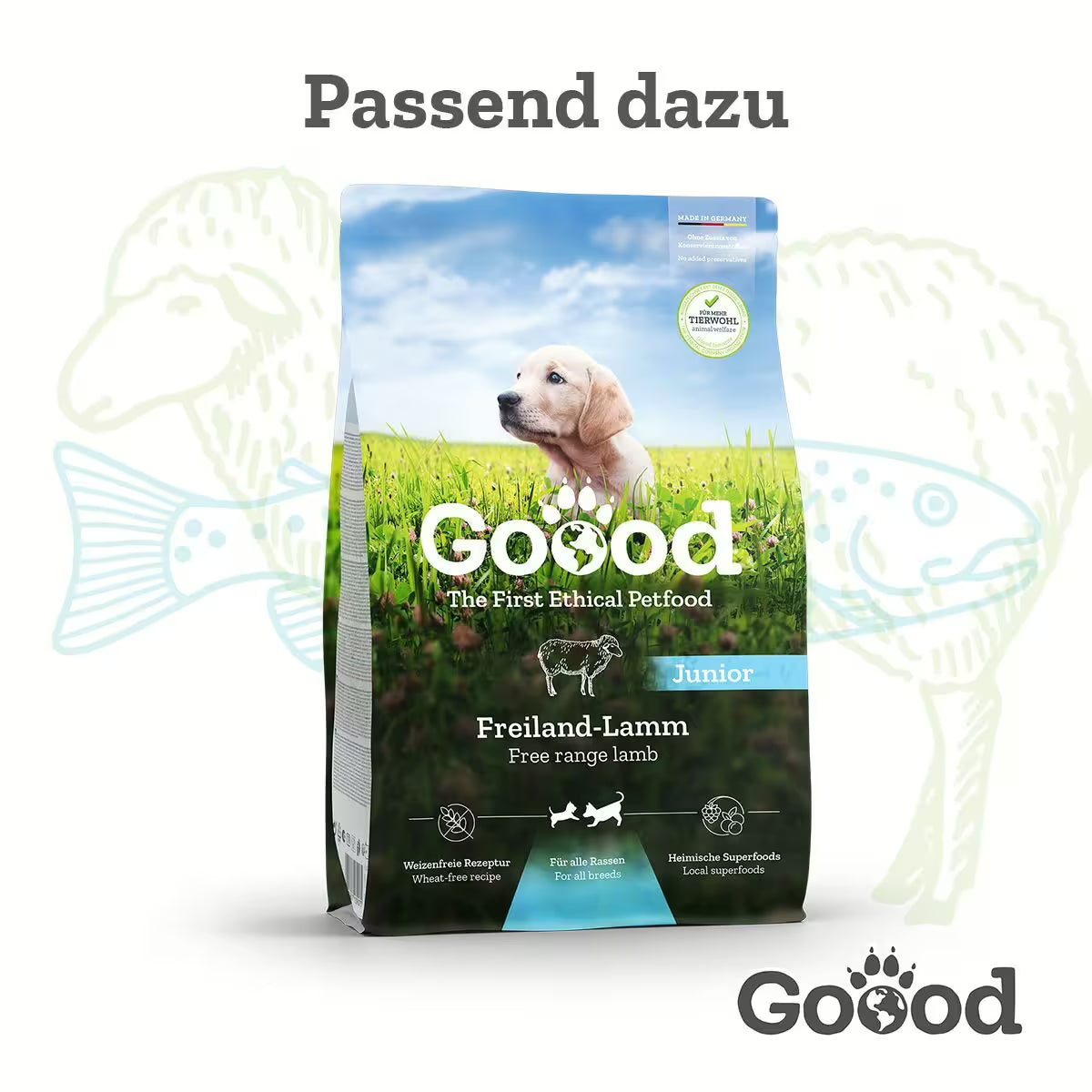 GOOOD Junior Nassfutter Lamm und Forelle bei Futter24