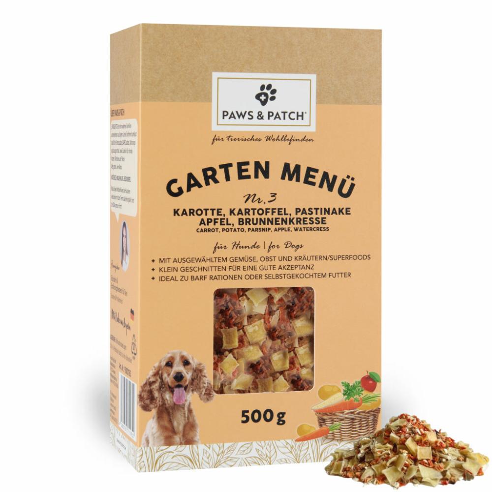 Paws and Patch Garten Menü 3 für Hunde 500g bei Futter24