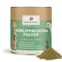Paws and Patch Grünlippmuschel Pulver für Hunde Katzen und Pferde bei Futter24