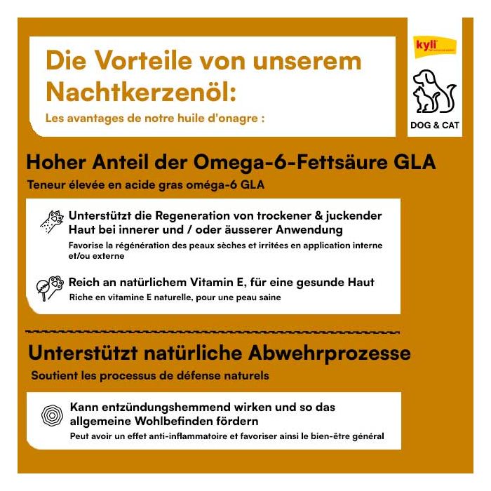 Kyli Nachtkerzenöl 250ml Ergänzungsfuttermittel bei Futter24