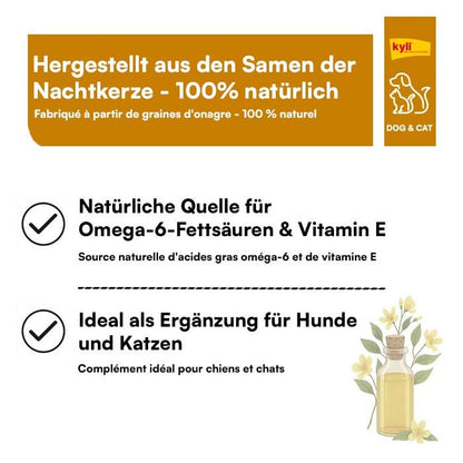 Kyli Nachtkerzenöl 250ml Ergänzungsfuttermittel bei Futter24