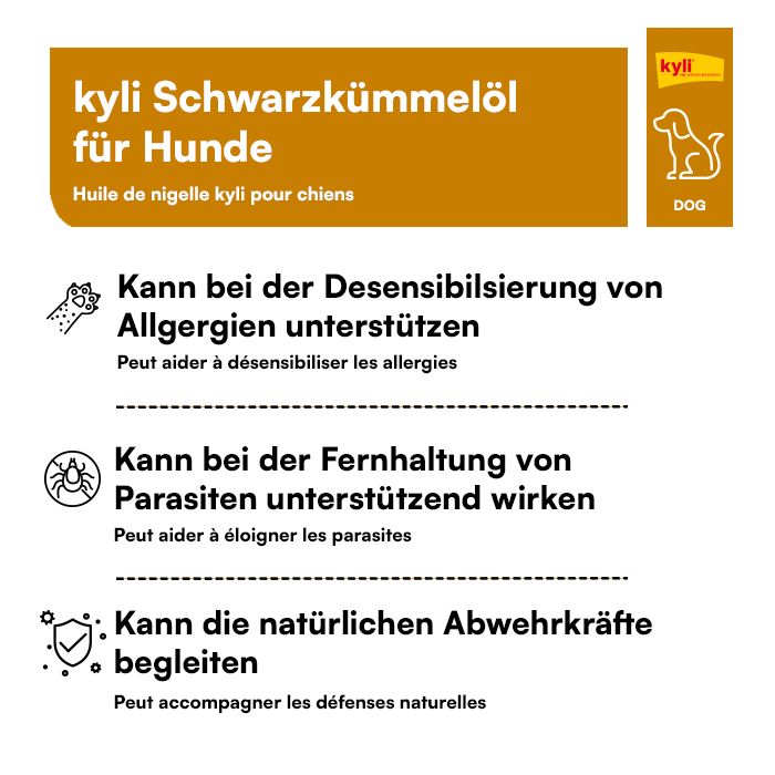 Kyli Schwarzkümmelöl Ergänzungsfuttermittel 100 ml bei Futter24