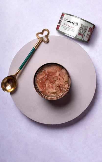 Amanova Tuna und Beef Katzen-Nassfutter mit Thunfisch und Rind bei Futter24