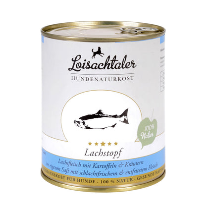 Loisachtaler Lachstopf – Originalproduktfoto; Sortenabbildung für das Probierpaket