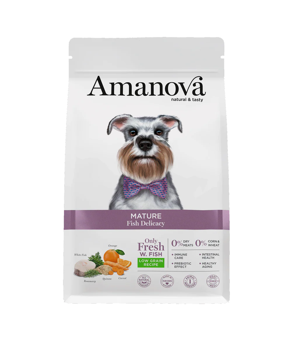 Amanova Senior Fish Delicacy Hundefutter mit weissem Fisch bei Futter24