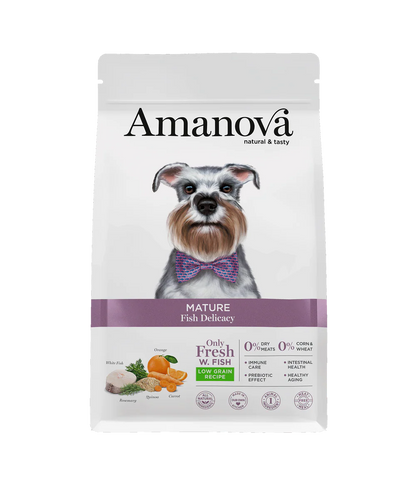 Amanova Senior Fish Delicacy Hundefutter mit weissem Fisch bei Futter24