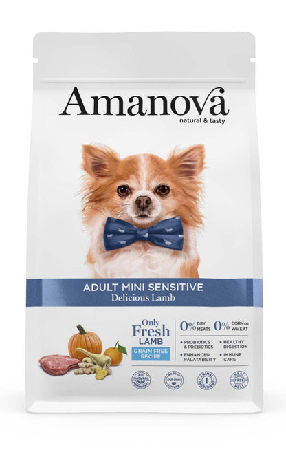 Amanova Adult Mini Sensitive Delicious Lamb Hundefutter mit Lamm bei Futter24
